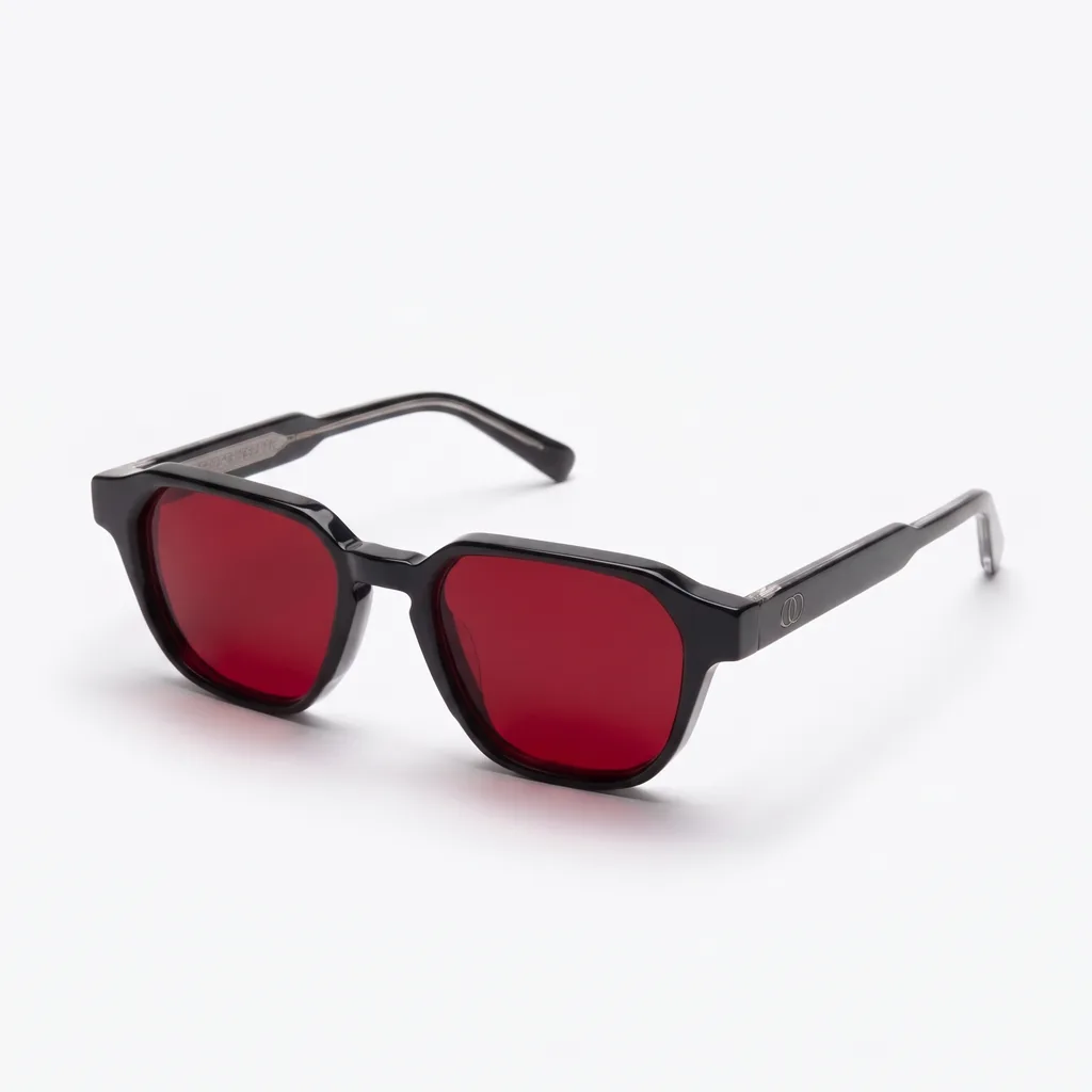 Origo Red lens, black frame — packshot