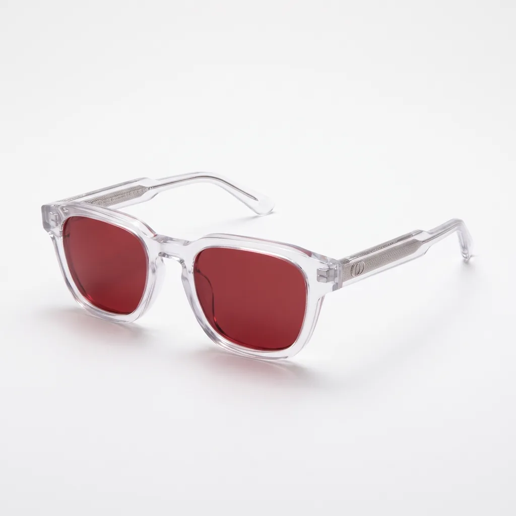 Origo Red lens, transparent frame — packshot