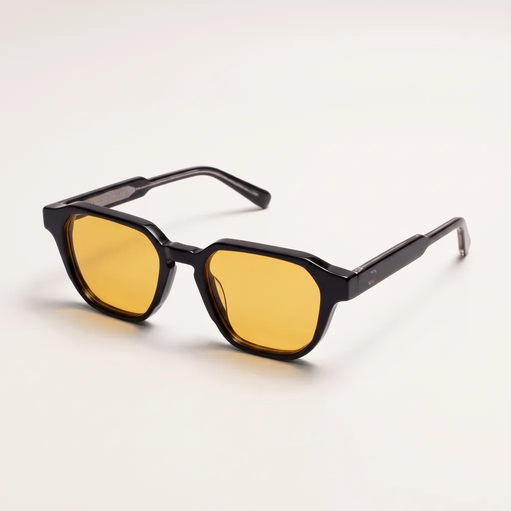 Origo Yellow lens in a black frame
